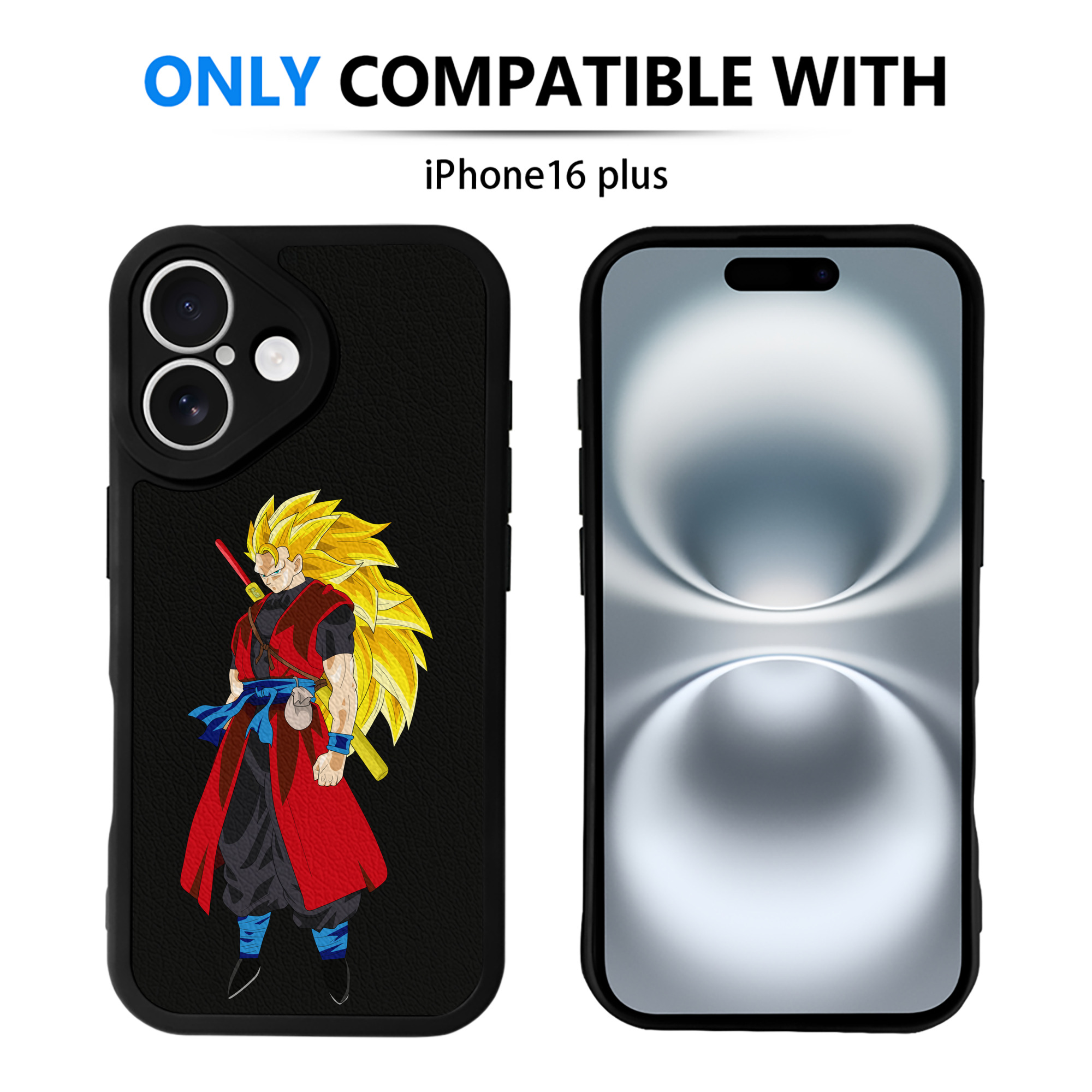 （画像用） ドラゴンボール トランクス（Torankusu）DRAGON BALL Trunks 【iPhone 16シリーズ対応】シリコンスマホケース（レザー調） 材質：シリコン